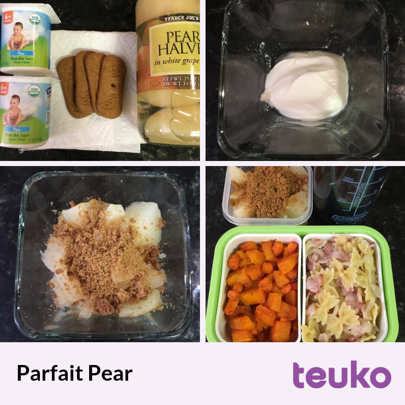 Step by step of the Pear Parfait recipe by Teuko.com