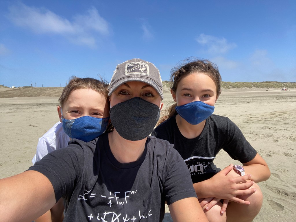 With my kids at Ocean Beach, San Francisco