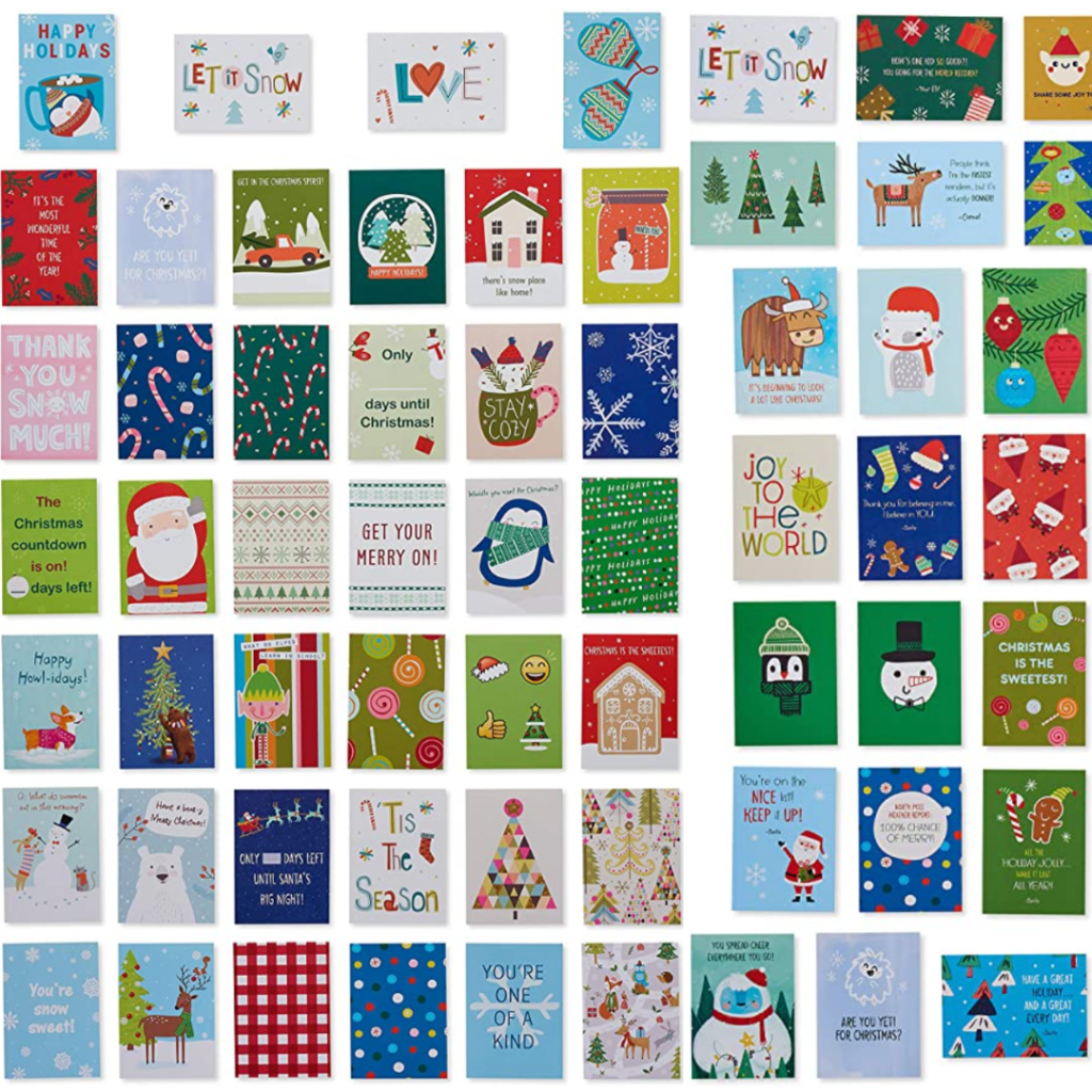 Christmas lunchbox notes for kids.