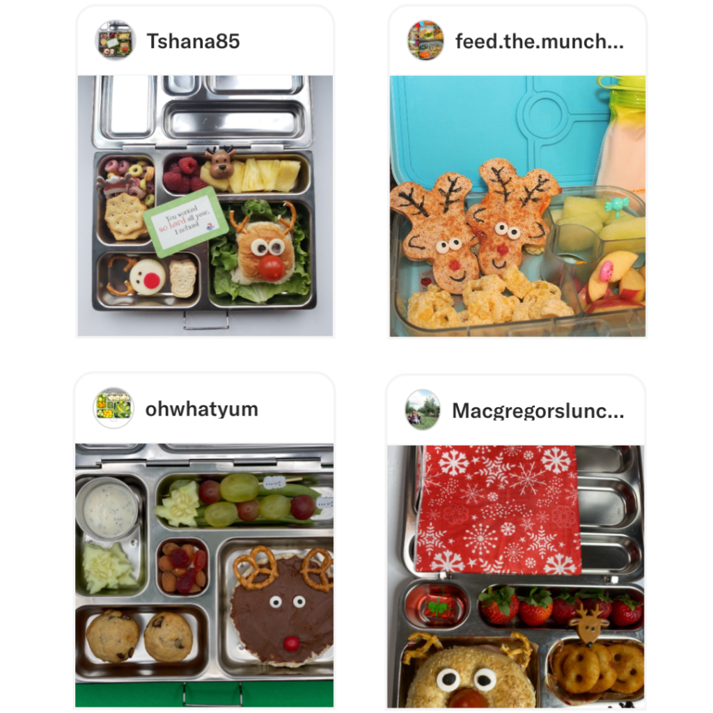 Reinders.  Teuko Lunchbox Community. Kids bento lunch box ideas. Holiday lunchbox ideas.