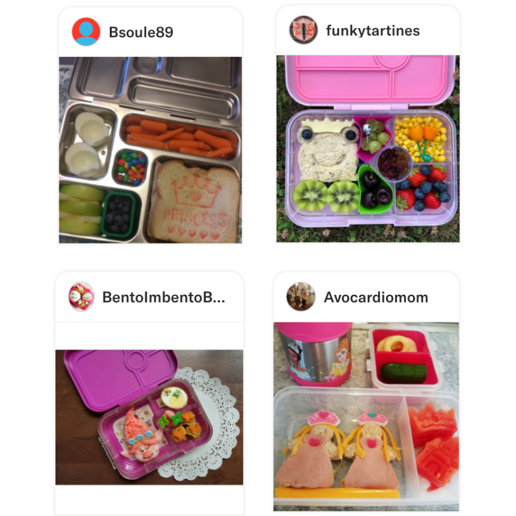 Princesses bring magic in a kid's lunchbox. Teuko online community for lunchbox packers.