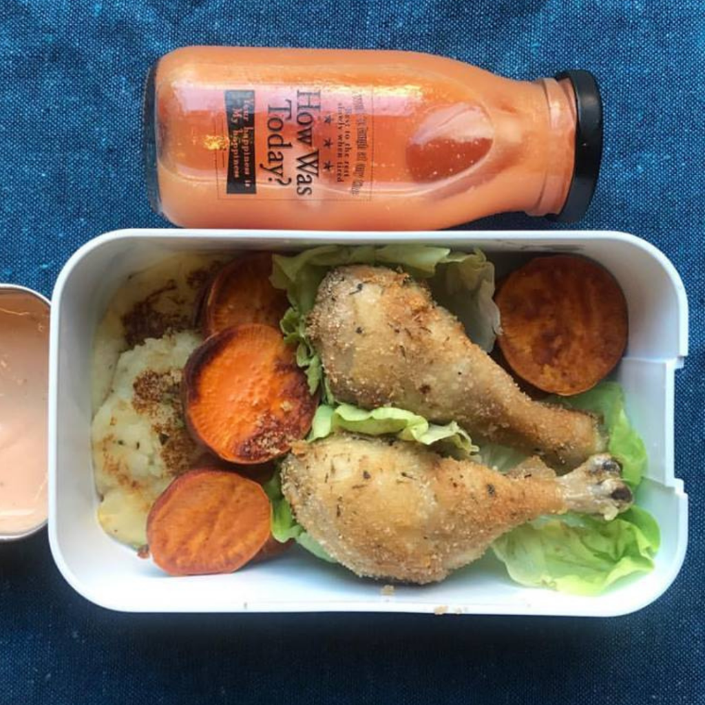 Kids lunch ideas with sweet potato. Food immunity booster. Teuko lunchbox community.