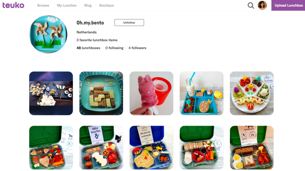 Oh.my.bento's profile on Teuko.com the online community for lunchbox packers