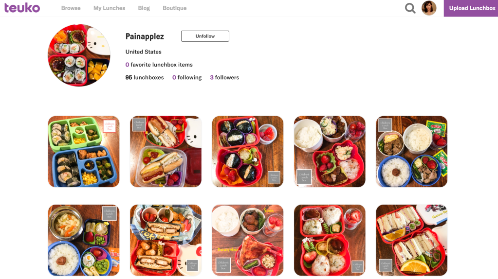 Painapplez bento lunchbox ideas on Teuko.com the online community for lunchbox packers