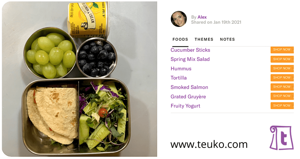 Tortilla Wrap For The Lunchbox, by Teuko.