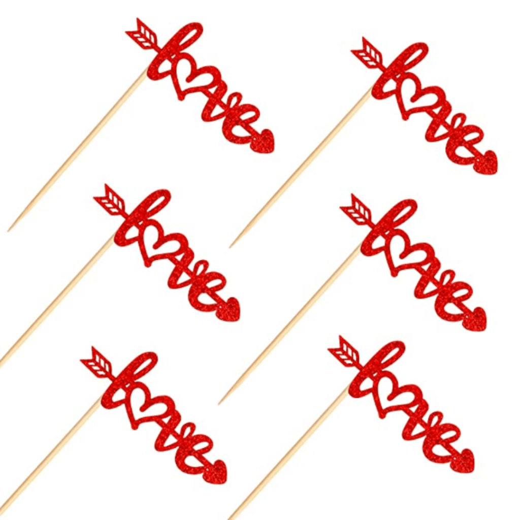 Love food picks. Great for Valentine's Day bento lunch boxes for kids.