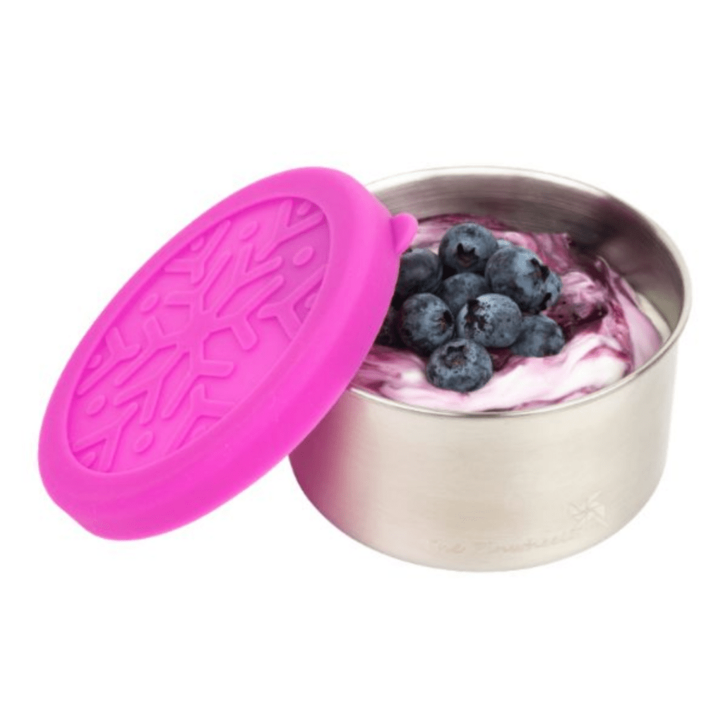 blueberry yogurt with real blueberries. snack idea for kids.