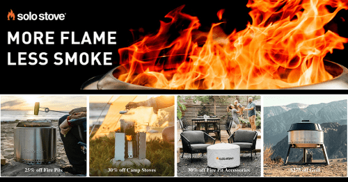 Now is the perfect time to stock up on fire pits and grills before the autumn weather! Don't miss out on the Solo Stove's deals