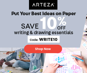 Get geared up for going Back to School! From pencils and markers to paints and brushes, Arteza has tons of supplies to keep creativity flowing all year long and offers you 10% OFF!
