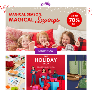 Zulily daily new items perfect for Holiday Shopping Christmas Gifts for the whole family