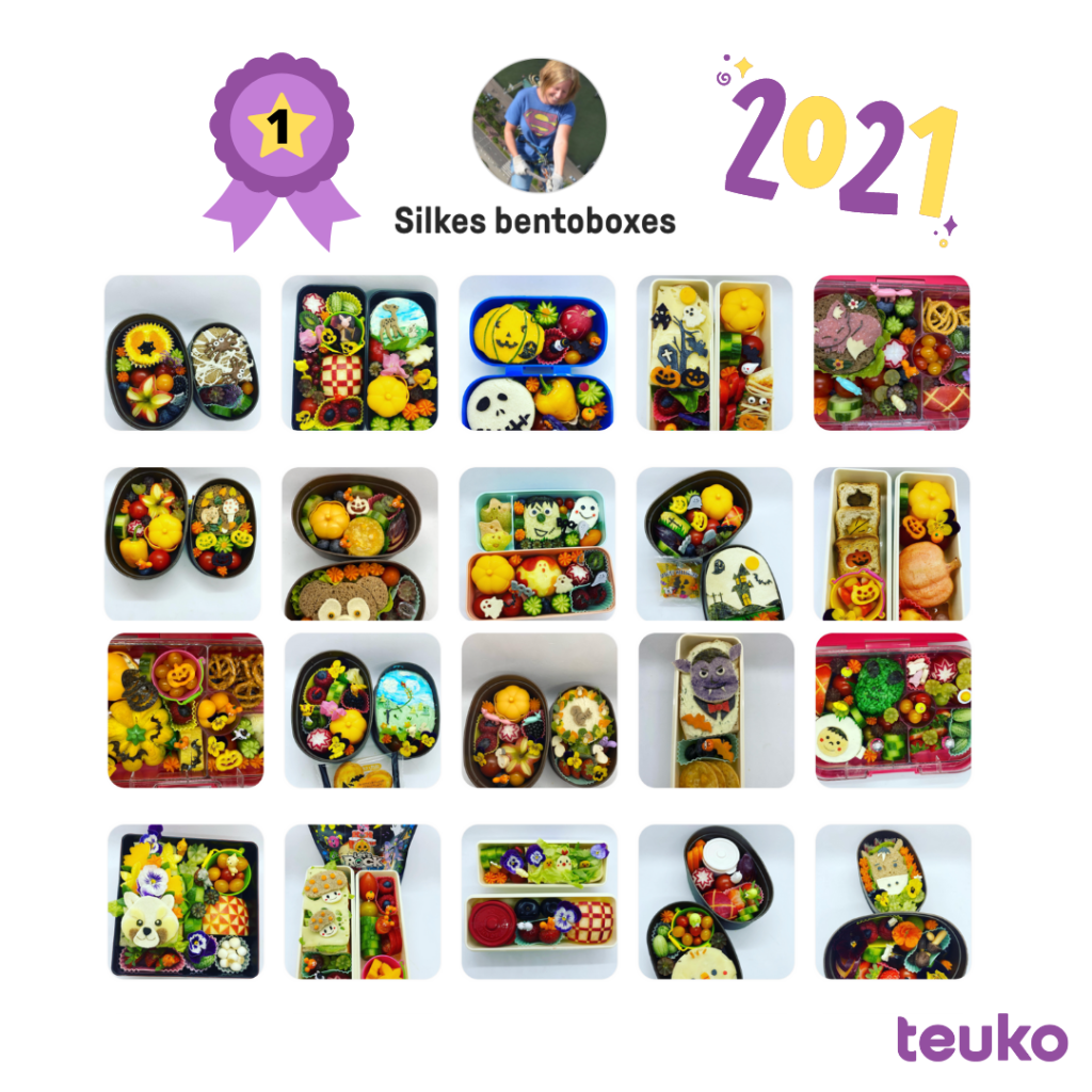 With almost 200 lunchbox ideas in 2021, Silkes shared her lunchbox love with us from Germany and obviously kept on packing lunch for her child the full year!