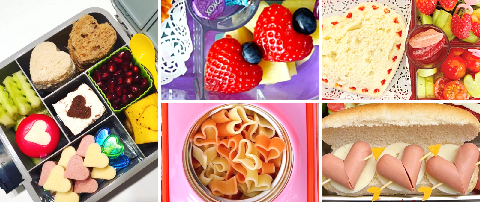 5 trendy and super easy valentines lunchbox hack from the Teuko community.