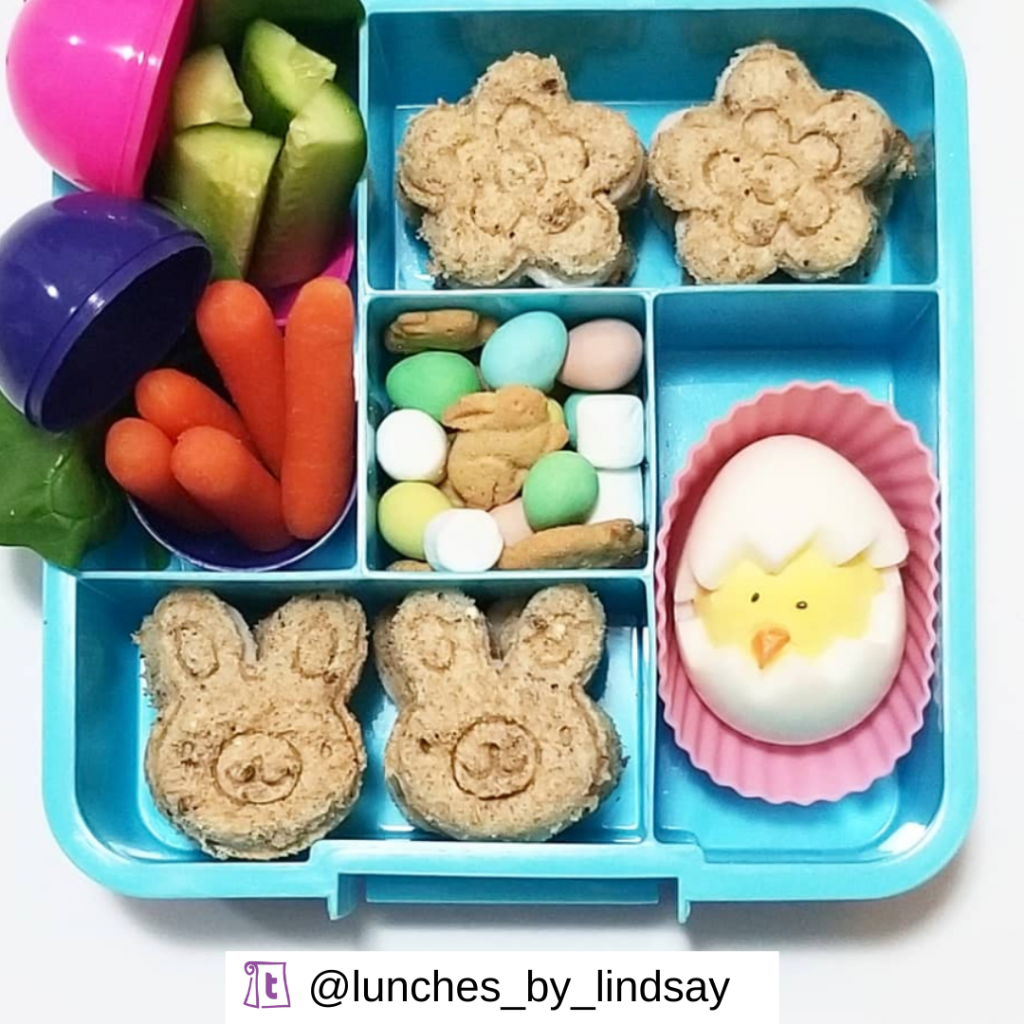 Creative Easter Egg Ideas For The Lunchbox by @lunches_by_lindsay, via Teuko.com