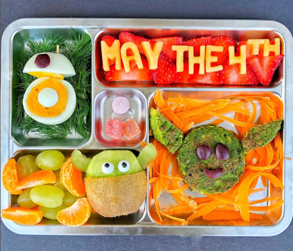 May the 4th Be With You! Star Wars Lunch Idea by @blaxig on Instagram. 