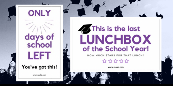 Free Printable Lunchbox Notes To Celebrate The Graduates and The Last Lunches Of The School Year!