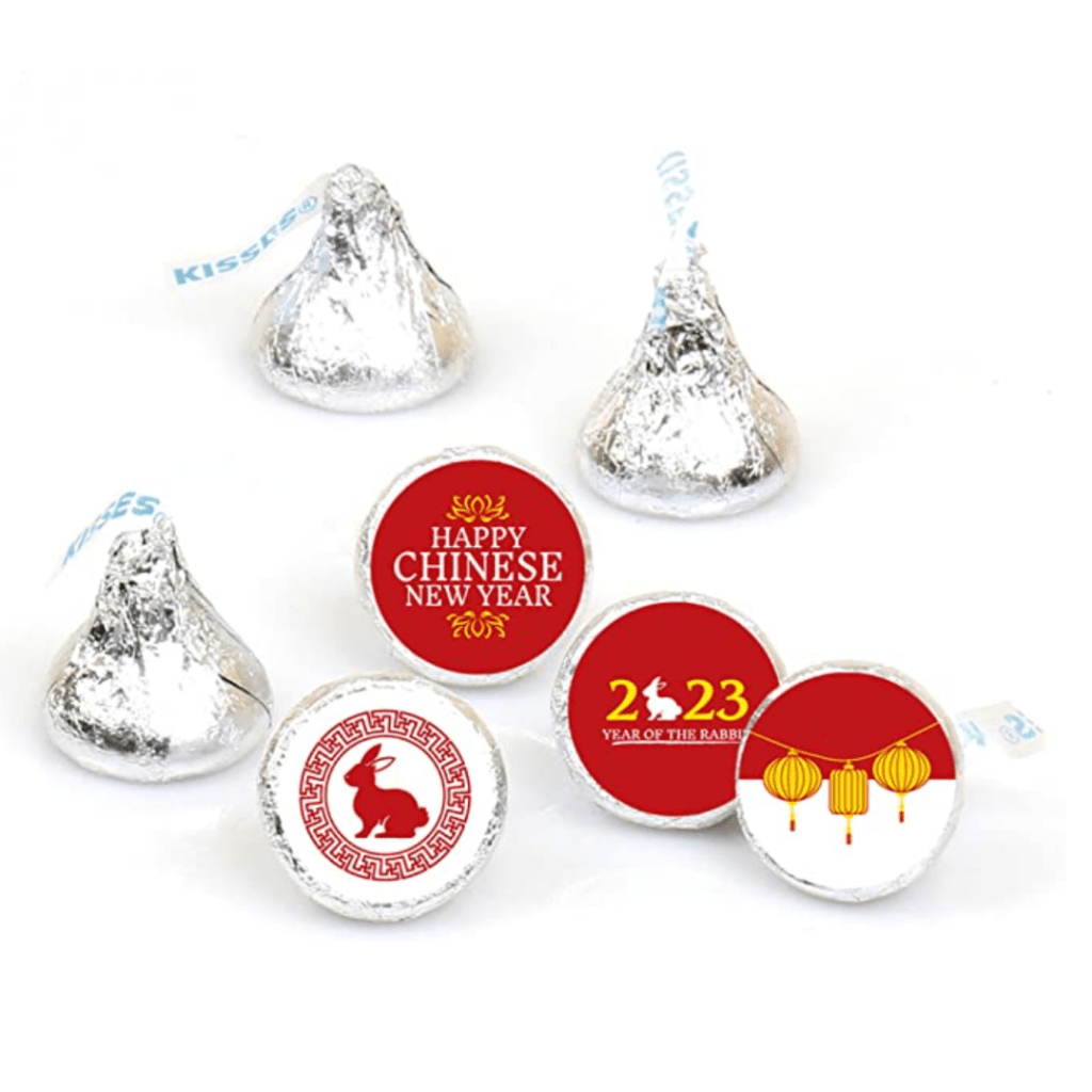 Chinese New Year stickers. Rabbit Year.