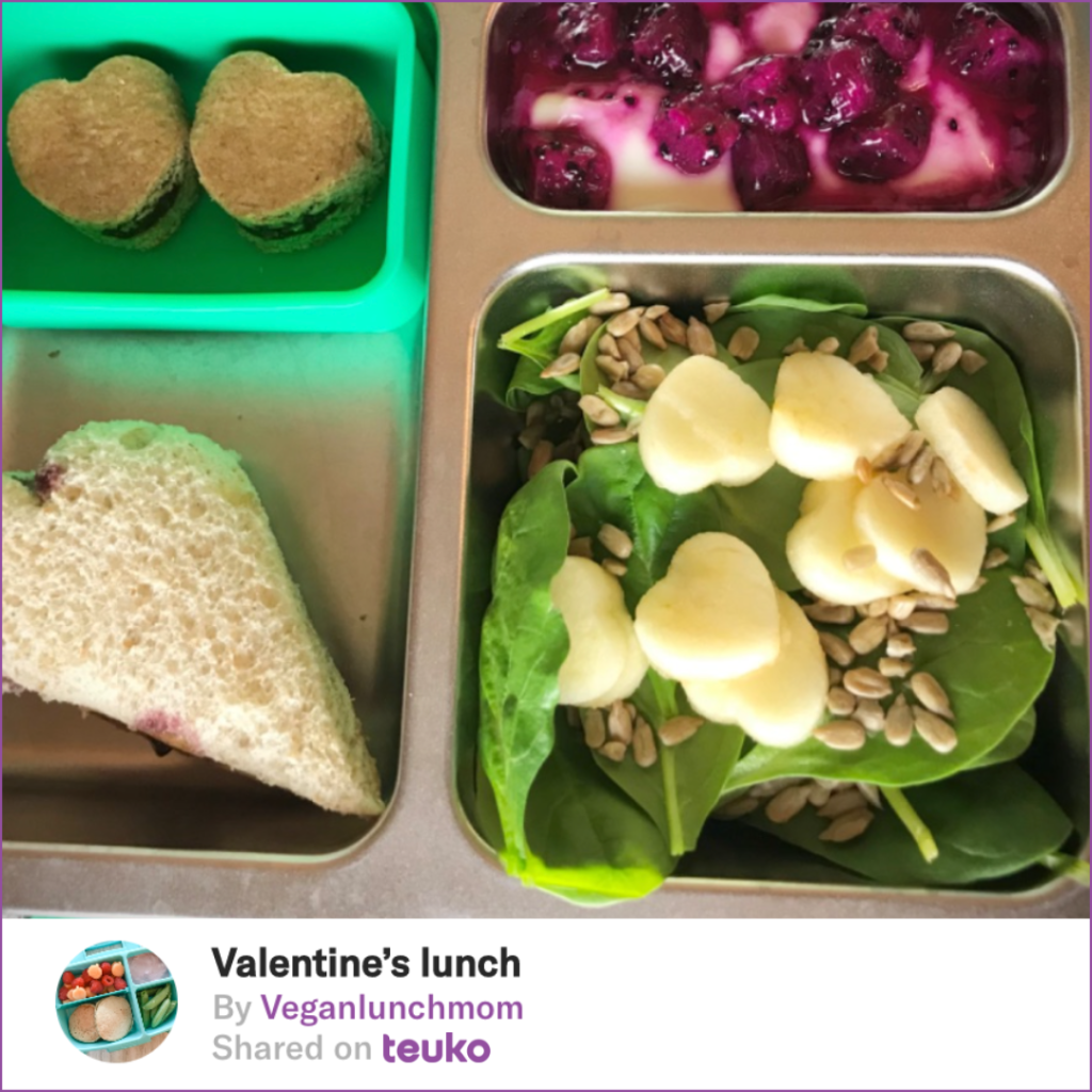 10 Food Ideas celebrating Earth Month for Your Kids’ Lunch boxes with spinach salad