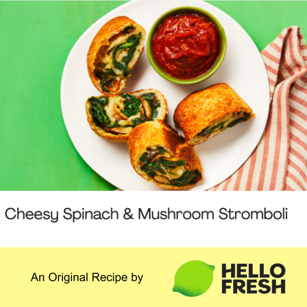 10 Food Ideas celebrating Earth Month for Your Kids’ Lunch with spinach stromboli