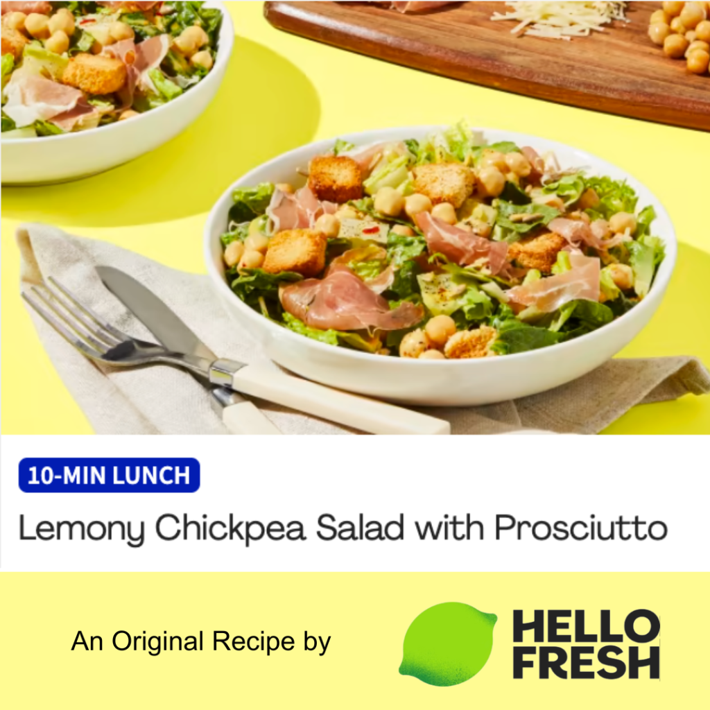 10 Food Ideas celebrating Earth Month for Your Kids’ Lunches with chickpeas salad