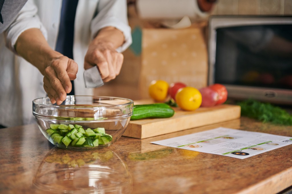 Trying new recipe with meal kit Hello Fresh