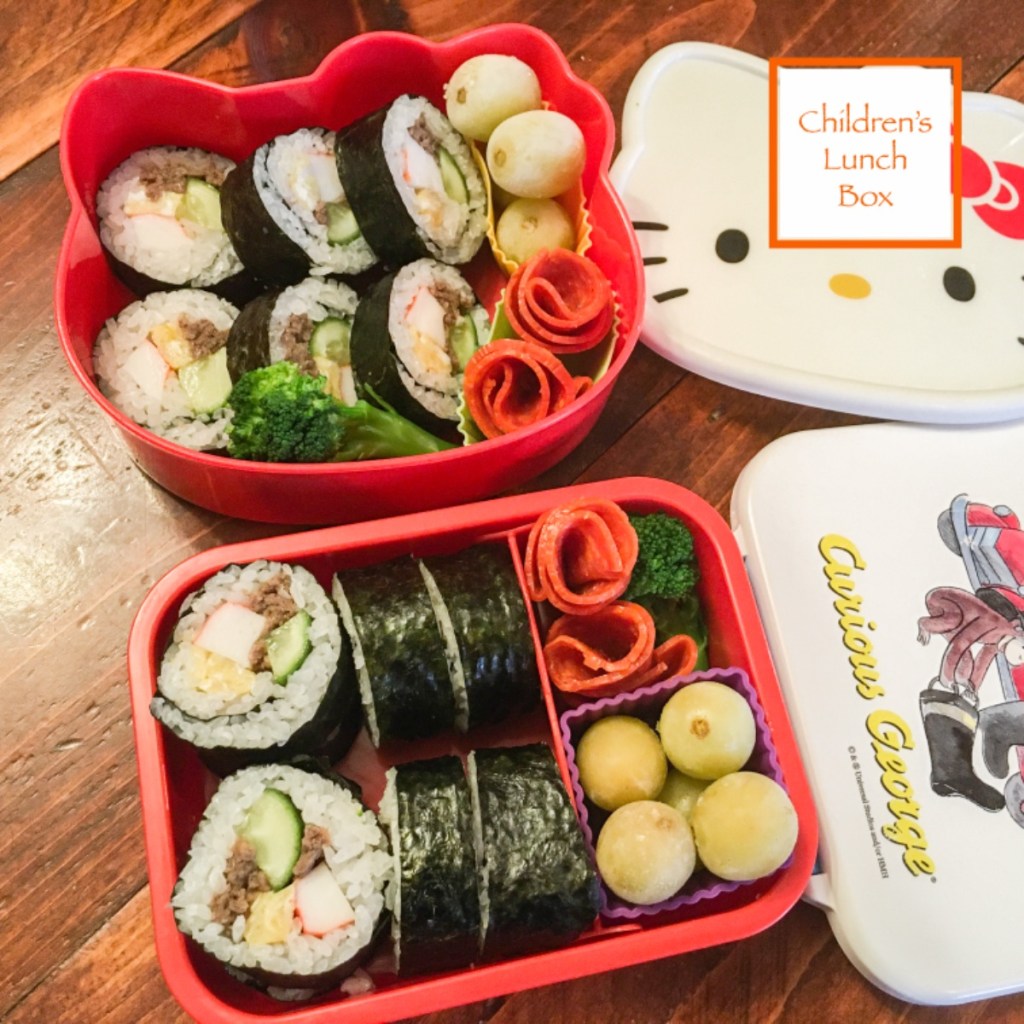 crab sushi rolls gimbap teuko kids lunchbox ideas school lunch bento