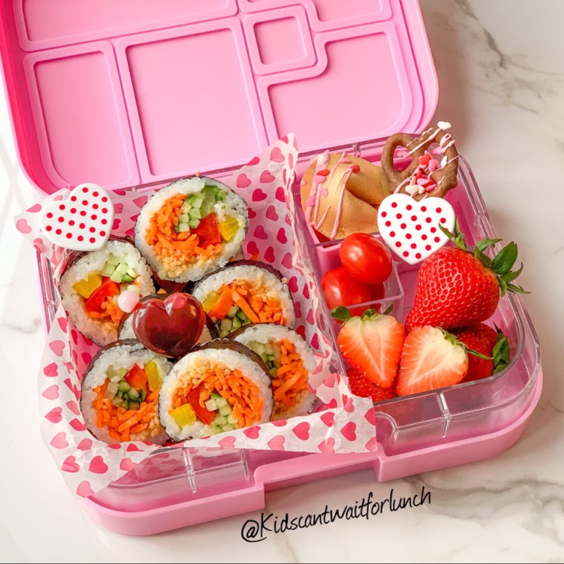 Sushi colorful gimbap teuko kids lunchbox ideas bento school lunch