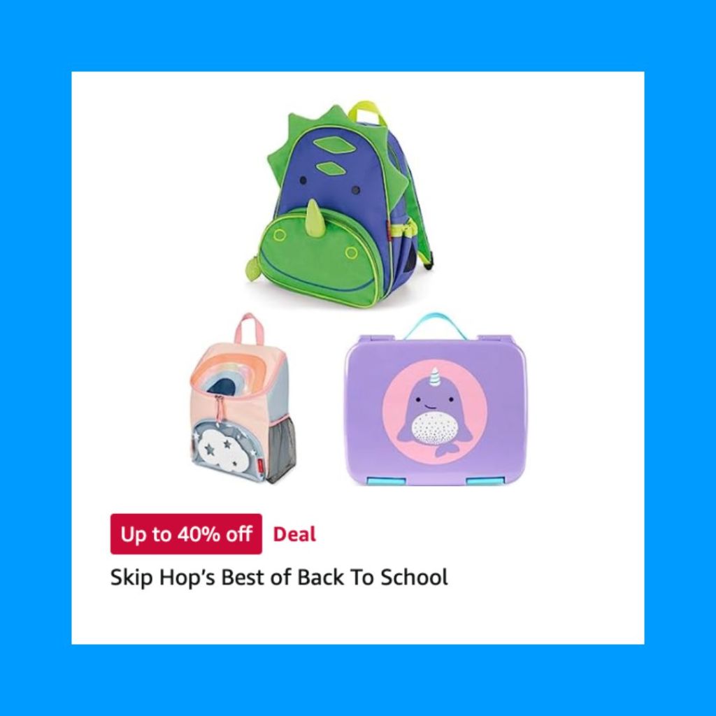 Amazon Prime Day 2023 Deals Back to School Skip Hop backpacks lunch bags by Teuko Lunchbox Community Blog