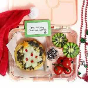 Pasto Pizza Christmas Tree for Kids Lunch boxes, an idea shared on Teuko.com