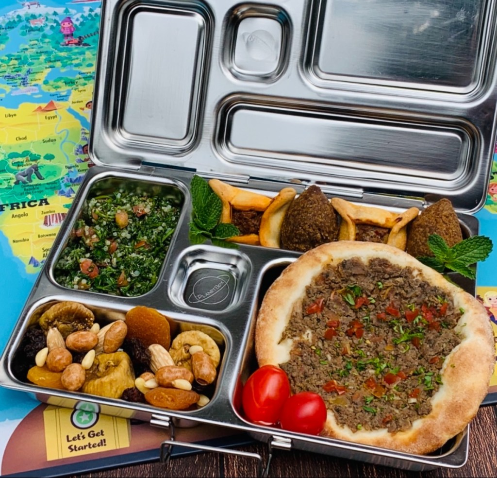 Lebanon style bento lunchbox idea