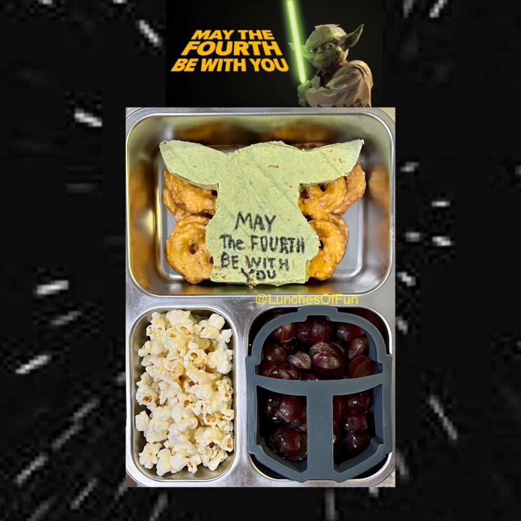 Star Wars Day May the Force / 4th celebrated with a special fun lunch for a kid