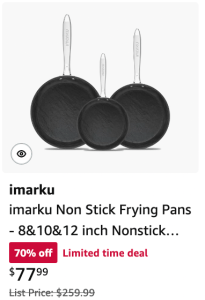imarku pans nonstick set Amazon Prime Days 2024