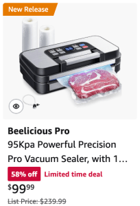 Beelicious pro vacuum sealer Amazon Prime Days