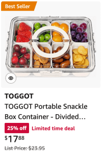 Toggot portable snack box Amazon Prime Days 2024