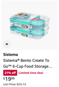 Sistema lunch boxes food storage Amazon Prime Days 2024