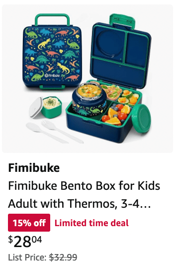 Amazon Prime Day Deals lunchbox set for kids