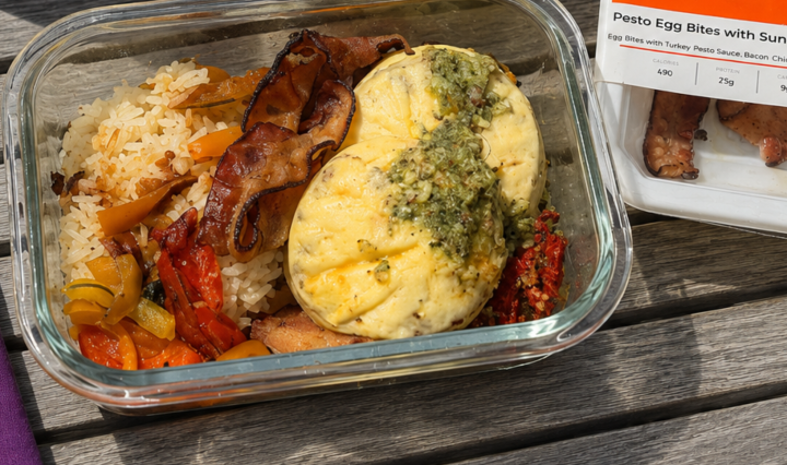 Protein-packed lunchbox with eggs, fresh fruit, and easy meal prep ideas for busy school mornings