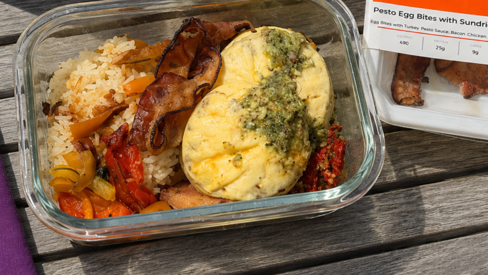 Protein-packed lunchbox with eggs, fresh fruit, and easy meal prep ideas for busy school mornings